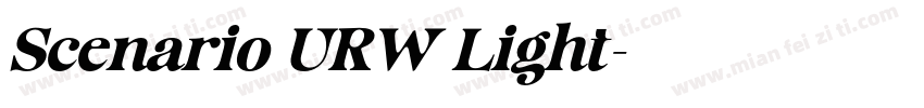 Scenario URW Light字体转换